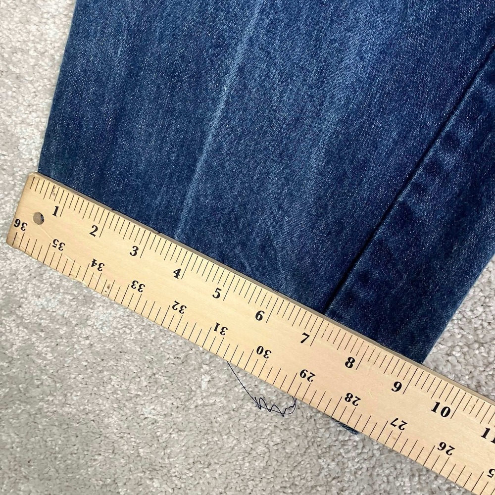 Vintage 70s Blue Denim Jeans Mens Made in USA Scovill Zip Retro Fits 30x31 - Picture 13 of 14